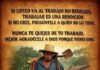 LA BENCIÓN DE TRABAJAR