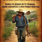 LA BENCIÓN DE TRABAJAR