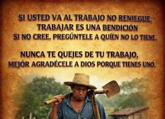LA BENCIÓN DE TRABAJAR