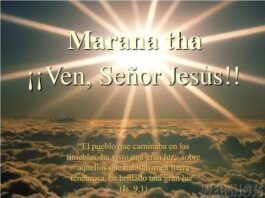 MARANATHA, ¡VEN, SEÑOR JESÚS!
